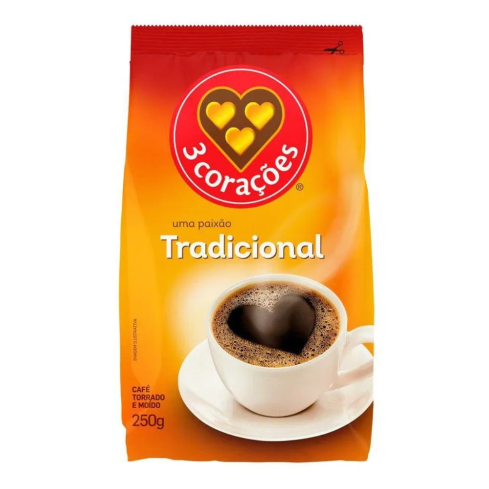 Cafe 3 Corações Tradicional 250G